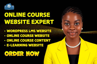build wordpress elearning lms website with learndash tutor lms learnpress