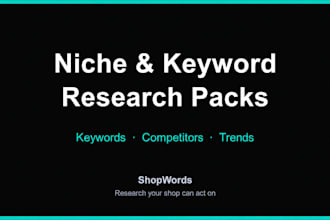 research your etsy niche keywords, competitors and trends