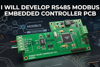 develop rs485 modbus embedded controller pcb