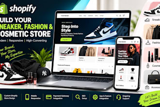 build sneaker website shopify sneaker store wears  website cosmetic and fashion