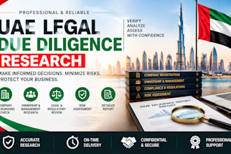 perform legal due diligence research for uae businesses