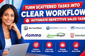 setup servicetitan buildingconnected followup CRM kommo greenrope salesrabbit