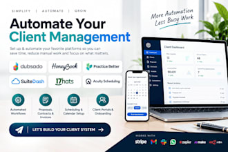 help service businesses automate dubsado honeybook practice better suitedash