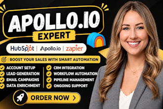 setup apollo io, clay com, hubspot CRM and n8n automation