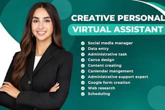 be executive personal real estate virtual assistant social media data entry