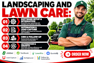jobber yardbook lawnpro quoteiq lead capture gohighlevel follow up automation