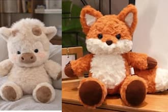 craft handmade cuddly custom plush dolls, personalized toy from concept