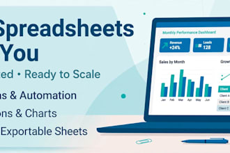 build you a custom spreadsheet, tracker, or dashboard