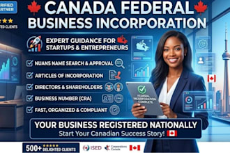 help with federal incorporation in canada