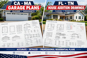 create ca ma garage plans and fl tn house addition drawings