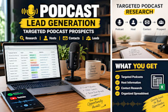 build a targeted podcast lead generation list with verified contacts
