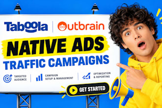 setup and manage taboola outbrain native ads traffic campaigns