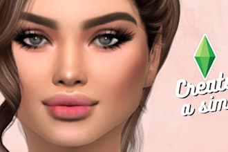 create custom sim for sim 4, design cc mods, the sims, sim character