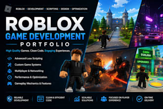 be your roblox developer for custom roblox game development