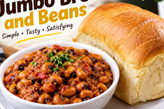 create deliccious jumbo bread and beans recipes