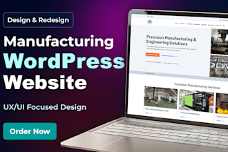 design or redesign a b2b manufacturing wordpress website