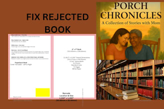 fix rejected book for amazon publishing, copyedit kdp final book proofreading