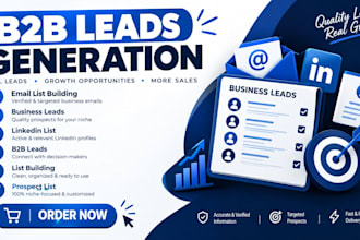 do b2b lead generation, targeted business leads, email list and linkedin leads