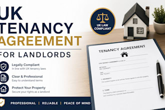 draft custom UK tenancy agreement for landlord to secure your property investmen