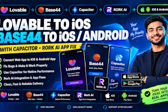 lovable to ios base44 to ios android with capacitor rork ai app fix lovable