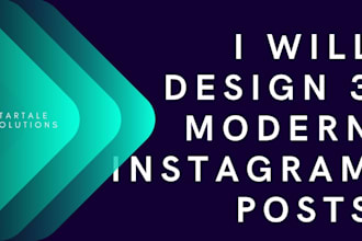 design 3 modern asthetic instagram posts