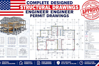 provide structural engineer mep civil engineer stamp california fl city permit
