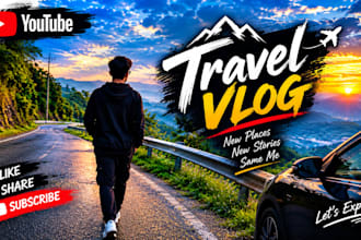 design awesome youtube thumbnails and banners