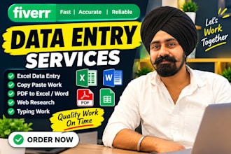 data entry in excel
