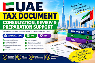 provide uae tax document review, consultation and preparation support