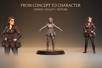 convert your 2d character art into a high quality 3d model