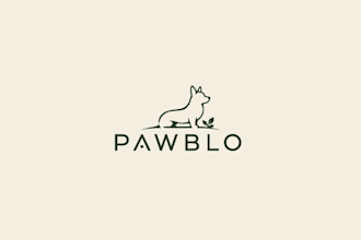 design a premium pet supplement brand logo