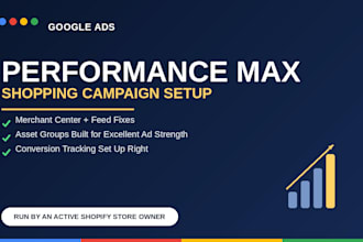 set up google ads performance max shopping campaign