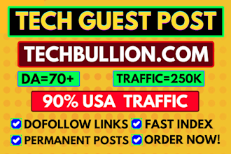 do SEO guest post, tech guest post and publish premium guest post service