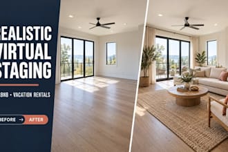 enhance airbnb listing photos with realistic virtual staging