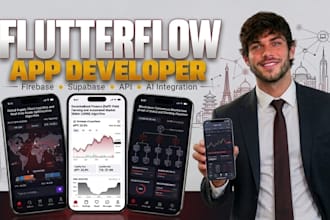 build custom mobile no code app flutterflow bubble io developer glide adalo app