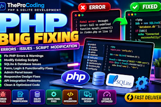 php bug fixing and modification