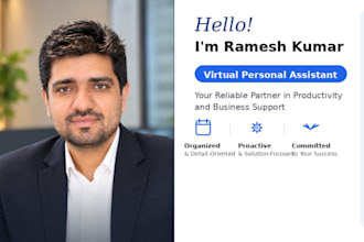 work as virtual assistant to support day to day admin works