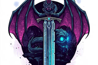 make fantasy game logo and branding