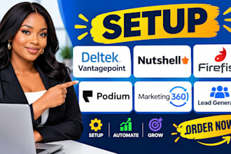 setup deltek vantagepoint nutshell firefish podium marketing360 lead generation