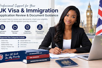 provide uk visa and immigration advice, review and visa application support