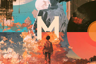design unique anime album cover artwork for your song