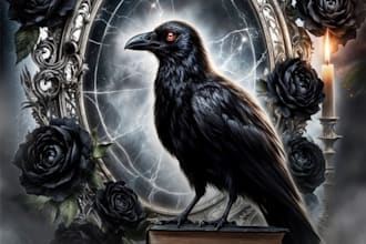design a premium horror book cover