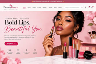 design lipstick shopify lip gloss store make up beauty cosmetics dropshipping