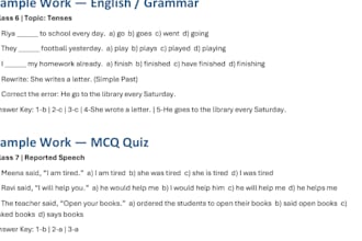 create structured educational resources for students