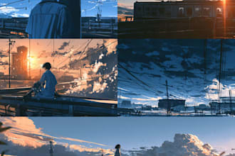 create custom anime music cover art with cinematic style