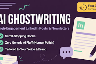 ghostwrite high engagement linkedin posts and newsletters with ai