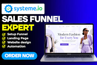 build systeme io landing page systeme io website setup systeme io sales funnel