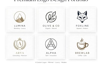 do modern minimalist luxury logo design for your business