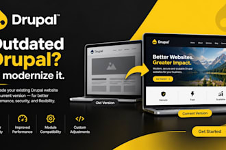 modernize and customize your outdated drupal website to a current version