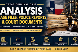 analyse texas criminal case files police reports and court documents